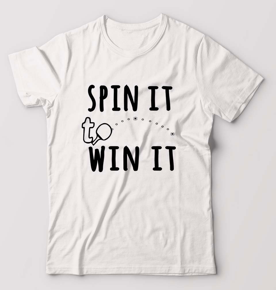 Table Tennie (TT) T-Shirt for Men-White-Ektarfa.online