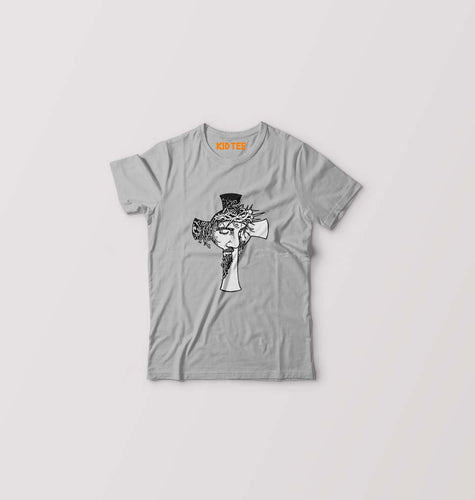 Jesus Kids T-Shirt for Boy/Girl-Grey-Ektarfa.online