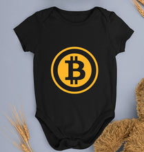 Load image into Gallery viewer, Cryptocurrency Bitcoin Kids Romper For Baby Boy/Girl-Black-Ektarfa.online
