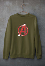 Load image into Gallery viewer, Avengers Unisex Sweatshirt for Men/Women-S(40 Inches)-Olive Green-Ektarfa.online
