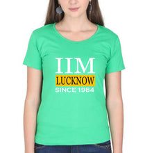 Load image into Gallery viewer, IIM Lucknow T-Shirt for Women-XS(32 Inches)-flag green-Ektarfa.online
