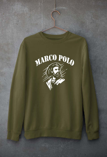Marco Polo Unisex Sweatshirt for Men/Women-Olive Green-Ektarfa.online