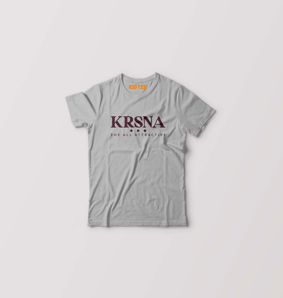 Krsna Kids T-Shirt for Boy/Girl-Grey-Ektarfa.online