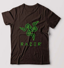 Load image into Gallery viewer, Razer T-Shirt for Men-Coffee Brown-Ektarfa.online
