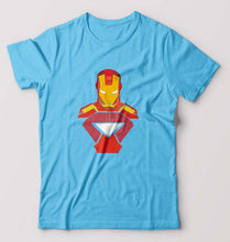 Load image into Gallery viewer, Iron Man T-Shirt for Men-Light Blue-Ektarfa.online
