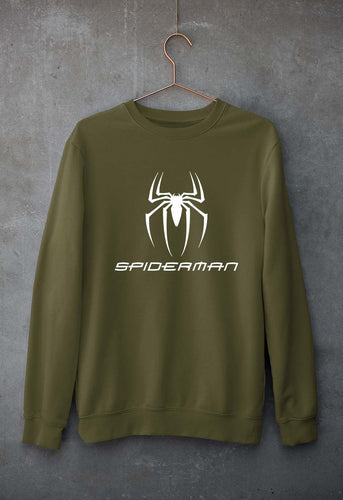 Spiderman Unisex Sweatshirt for Men/Women-Olive Green-Ektarfa.online