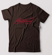 Load image into Gallery viewer, Budweiser T-Shirt for Men-S(38 Inches)-Coffee Brown-Ektarfa.online
