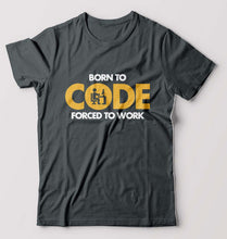 Load image into Gallery viewer, Coder Geek T-Shirt for Men-Steel grey-Ektarfa.online
