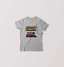 Load image into Gallery viewer, Sebastian Vettel F1 Ferrari Kids T-Shirt for Boy/Girl-Grey-Ektarfa.online
