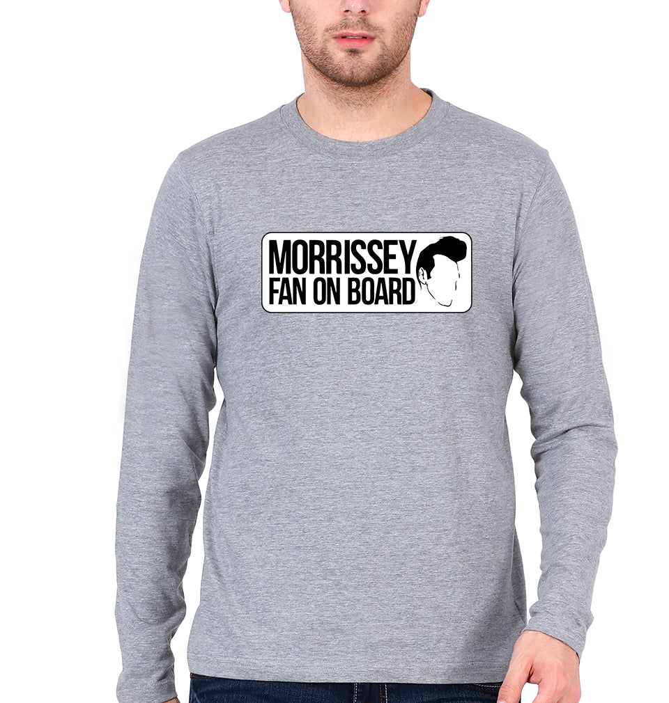 Morrissey Full Sleeves T-Shirt for Men-Grey Melange-Ektarfa.online