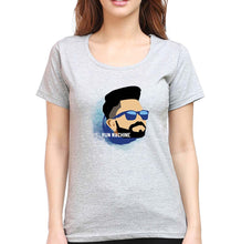 Load image into Gallery viewer, Virat Kohli T-Shirt for Women-XS(32 Inches)-Grey Melange-Ektarfa.online

