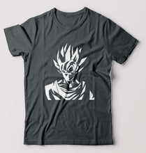Load image into Gallery viewer, Anime Goku T-Shirt for Men-S(38 Inches)-Steel grey-Ektarfa.online
