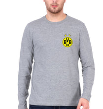 Load image into Gallery viewer, Borussia Dortmund Full Sleeves T-Shirt for Men-Grey Melange-Ektarfa.online
