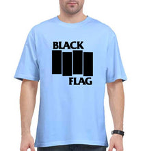 Load image into Gallery viewer, Black Flag Oversized T-Shirt for Men-Baby Blue-Ektarfa.online
