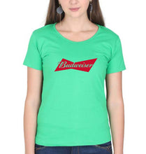 Load image into Gallery viewer, Budweiser T-Shirt for Women-Flag Green-Ektarfa.online
