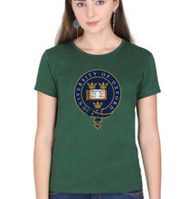 Load image into Gallery viewer, University of Oxford T-Shirt for Women-Dark Green-Ektarfa.online

