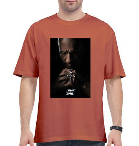 Fast X Vin Diesel Oversized T-Shirt for Men-Coral-Ektarfa.online