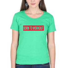 Load image into Gallery viewer, Gym Workout T-Shirt for Women-flag green-Ektarfa.online
