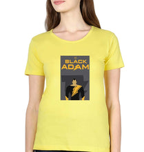 Load image into Gallery viewer, Black Adam T-Shirt for Women-XS(32 Inches)-Yellow-Ektarfa.online
