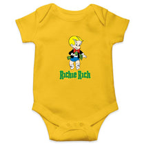 Load image into Gallery viewer, Richie Rich Kids Romper For Baby Boy/Girl-0-5 Months(18 Inches)-Yellow-Ektarfa.online
