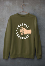 Load image into Gallery viewer, Orange Cassidy - Freshly Squeezed Unisex Sweatshirt for Men/Women-S(40 Inches)-Olive Green-Ektarfa.online
