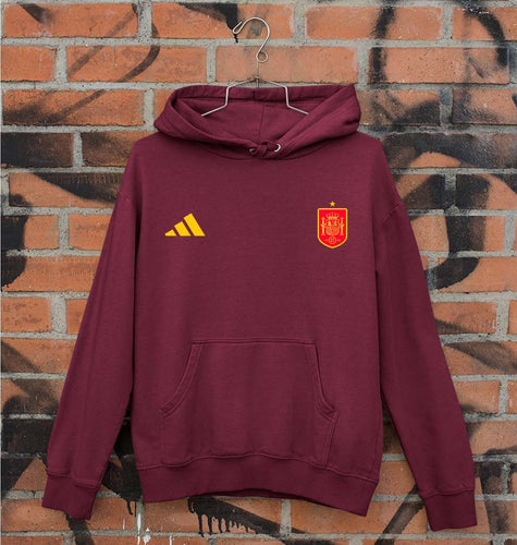 Spain Football Unisex Hoodie for Men/Women-Maroon-Ektarfa.online