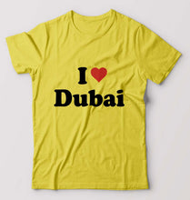 Load image into Gallery viewer, I Love Dubai T-Shirt for Men-Yellow-Ektarfa.online
