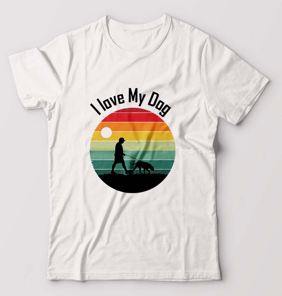 Dog Lover T-Shirt for Men-White-Ektarfa.online