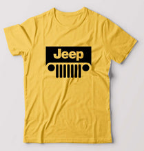 Load image into Gallery viewer, Jeep T-Shirt for Men-S(38 Inches)-Golden yellow-Ektarfa.online
