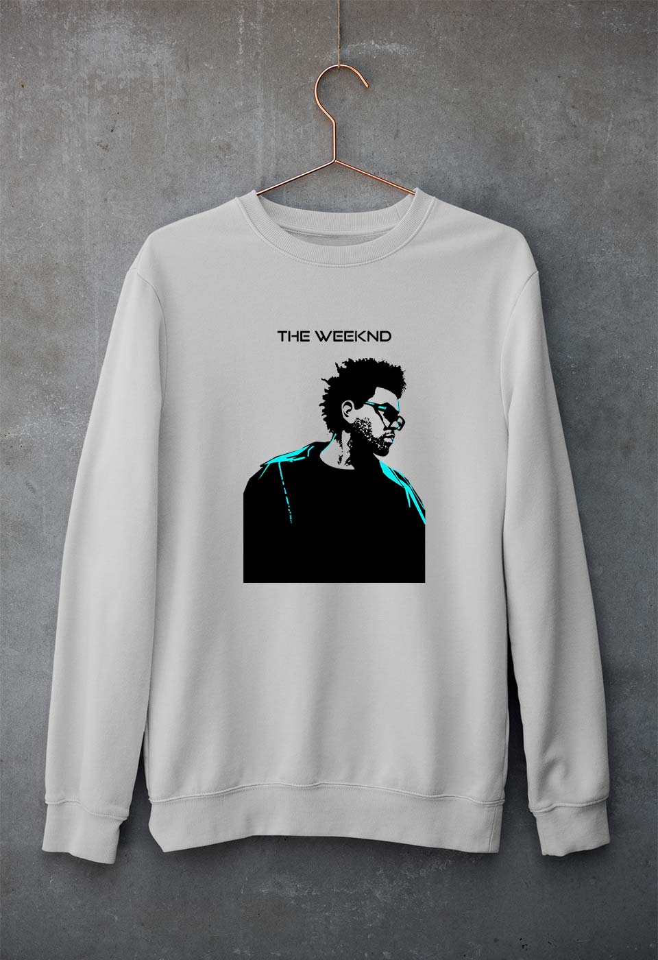The Weeknd Unisex Sweatshirt for Men/Women-S(40 Inches)-Grey Melange-Ektarfa.online