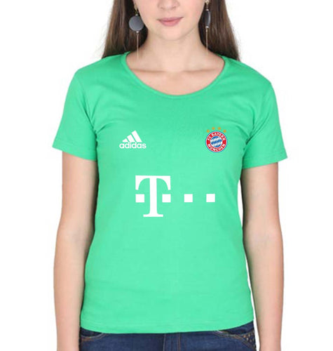 FC Bayern Munich 2021-22 T-Shirt for Women-Flag Green-Ektarfa.online