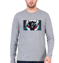 Load image into Gallery viewer, Morbius Full Sleeves T-Shirt for Men-S(38 Inches)-Grey Melange-Ektarfa.online
