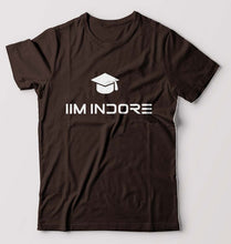 Load image into Gallery viewer, IIM I Indore T-Shirt for Men-S(38 Inches)-Coffee Brown-Ektarfa.online
