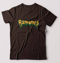 Load image into Gallery viewer, Ramones T-Shirt for Men-S(38 Inches)-Coffee Brown-Ektarfa.online
