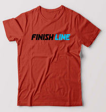 Load image into Gallery viewer, Finish Line T-Shirt for Men-S(38 Inches)-Brick Red-Ektarfa.online
