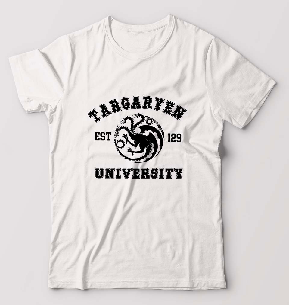 House Targaryen (GOT) T-Shirt for Men-White-Ektarfa.online