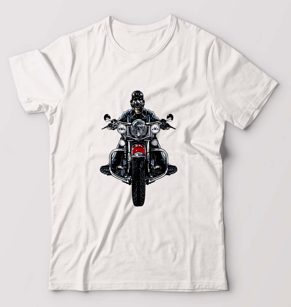 Biker T-Shirt for Men-White-Ektarfa.online