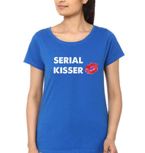 Load image into Gallery viewer, Serial Kisser T-Shirt for Women-Royal Blue-Ektarfa.online
