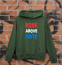 Load image into Gallery viewer, Rise Above Hate Unisex Hoodie for Men/Women-S(40 Inches)-Dark Green-Ektarfa.online
