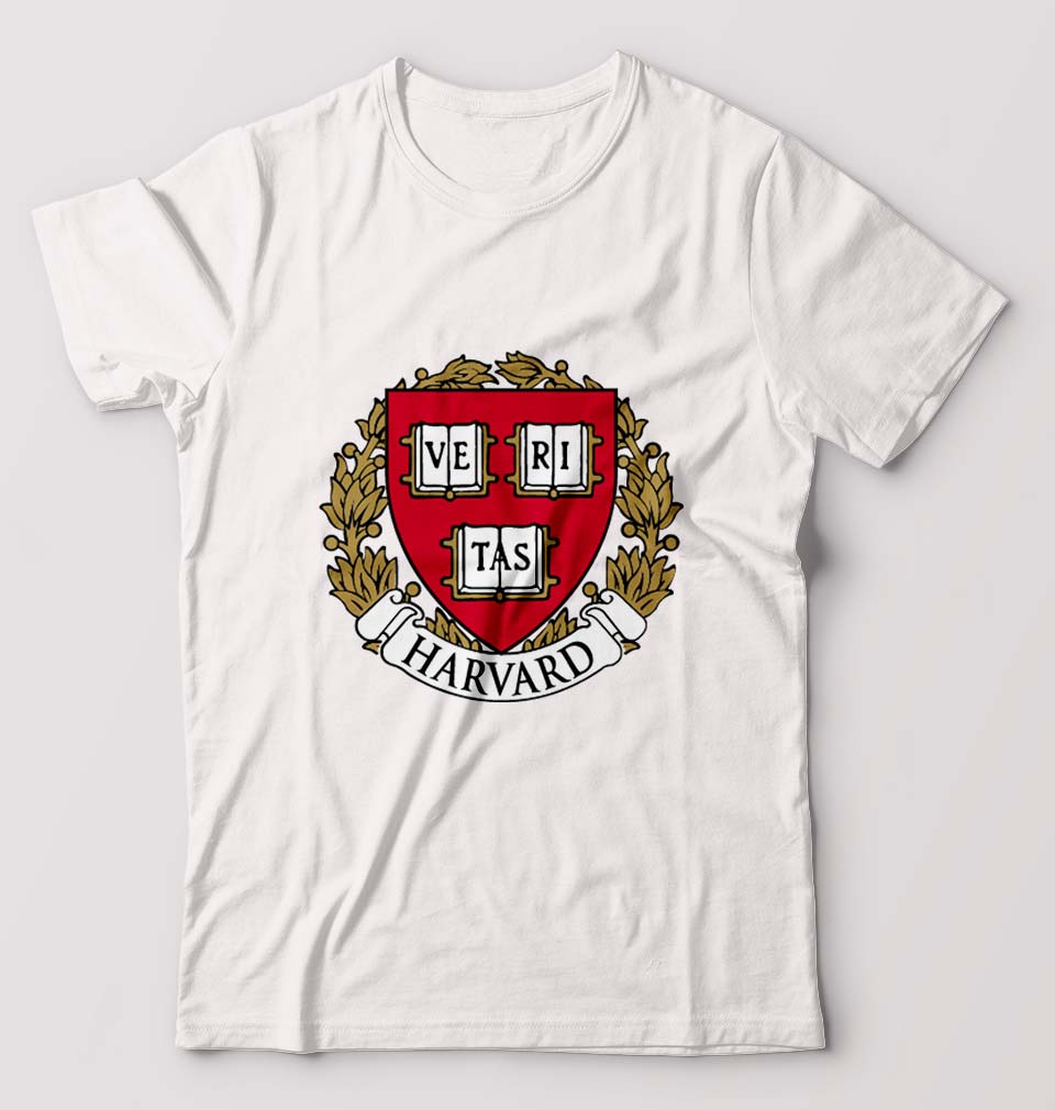 Harvard University T-Shirt for Men-White-Ektarfa.online