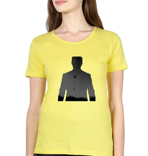 Mission Impossible (MI) Tom Cruise T-Shirt for Women-Yellow-Ektarfa.online