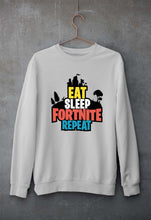 Load image into Gallery viewer, Fortnite Unisex Sweatshirt for Men/Women-S(40 Inches)-Grey Melange-Ektarfa.online
