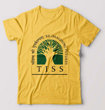 Load image into Gallery viewer, Tata Institute of Social Sciences (TISS) T-Shirt for Men-Golden Yellow-Ektarfa.online
