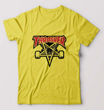 Load image into Gallery viewer, Thrasher T-Shirt for Men-S(38 Inches)-Yellow-Ektarfa.online
