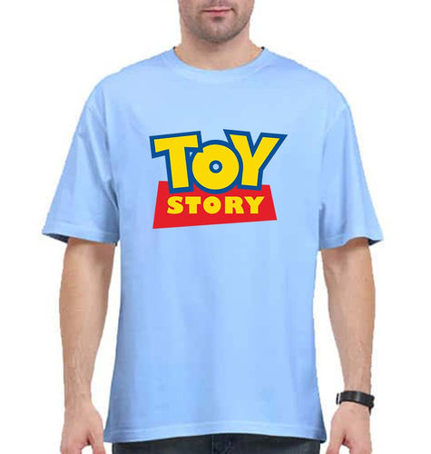 Toy Story Oversized T-Shirt for Men-Baby Blue-Ektarfa.online