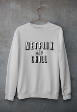Load image into Gallery viewer, Netflix and Chill Unisex Sweatshirt for Men/Women-Grey Melange-Ektarfa.online
