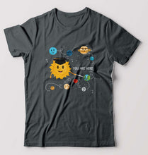 Load image into Gallery viewer, Solar System T-Shirt for Men-S(38 Inches)-Steel grey-Ektarfa.online
