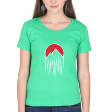 Load image into Gallery viewer, Twin Peaks T-Shirt for Women-Flag Green-Ektarfa.online
