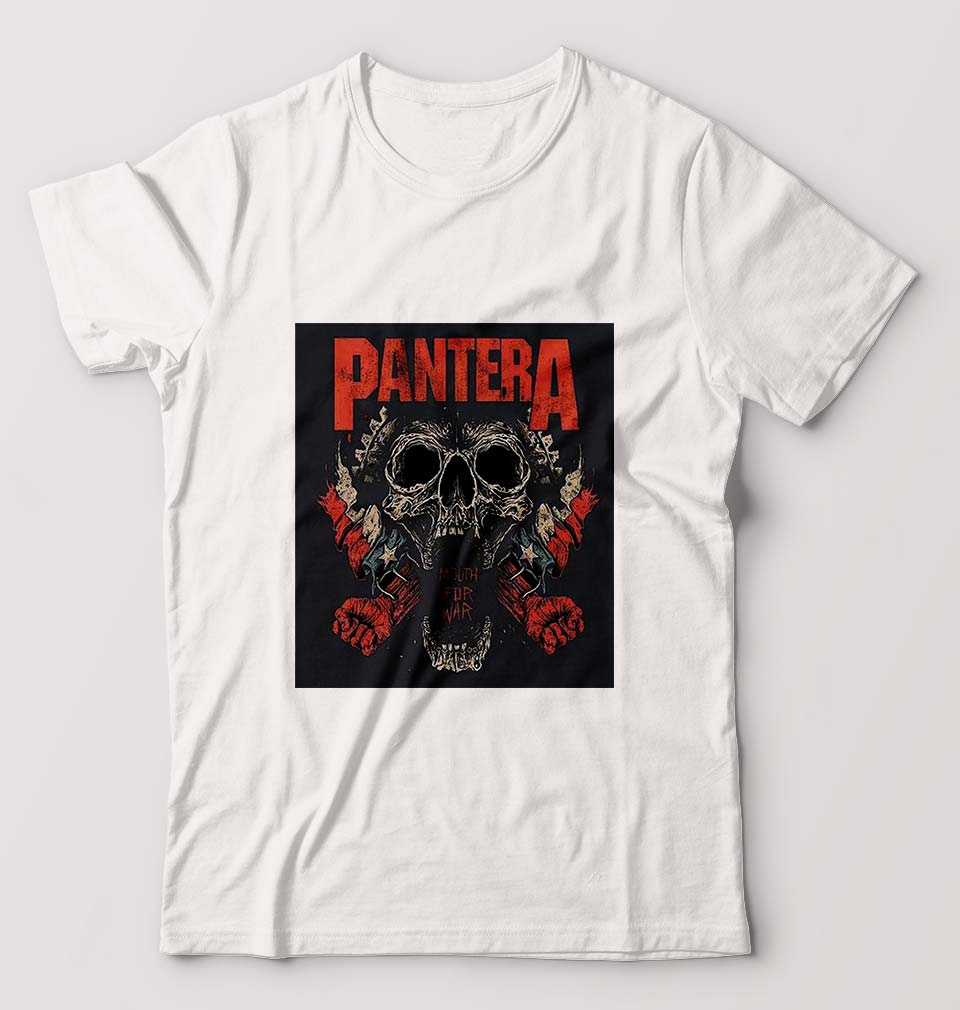 Pantera T-Shirt for Men-White-Ektarfa.online