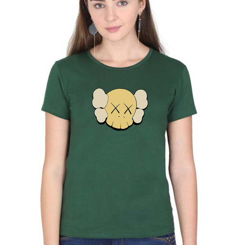 Kaws T-Shirt for Women-Dark Green-Ektarfa.online